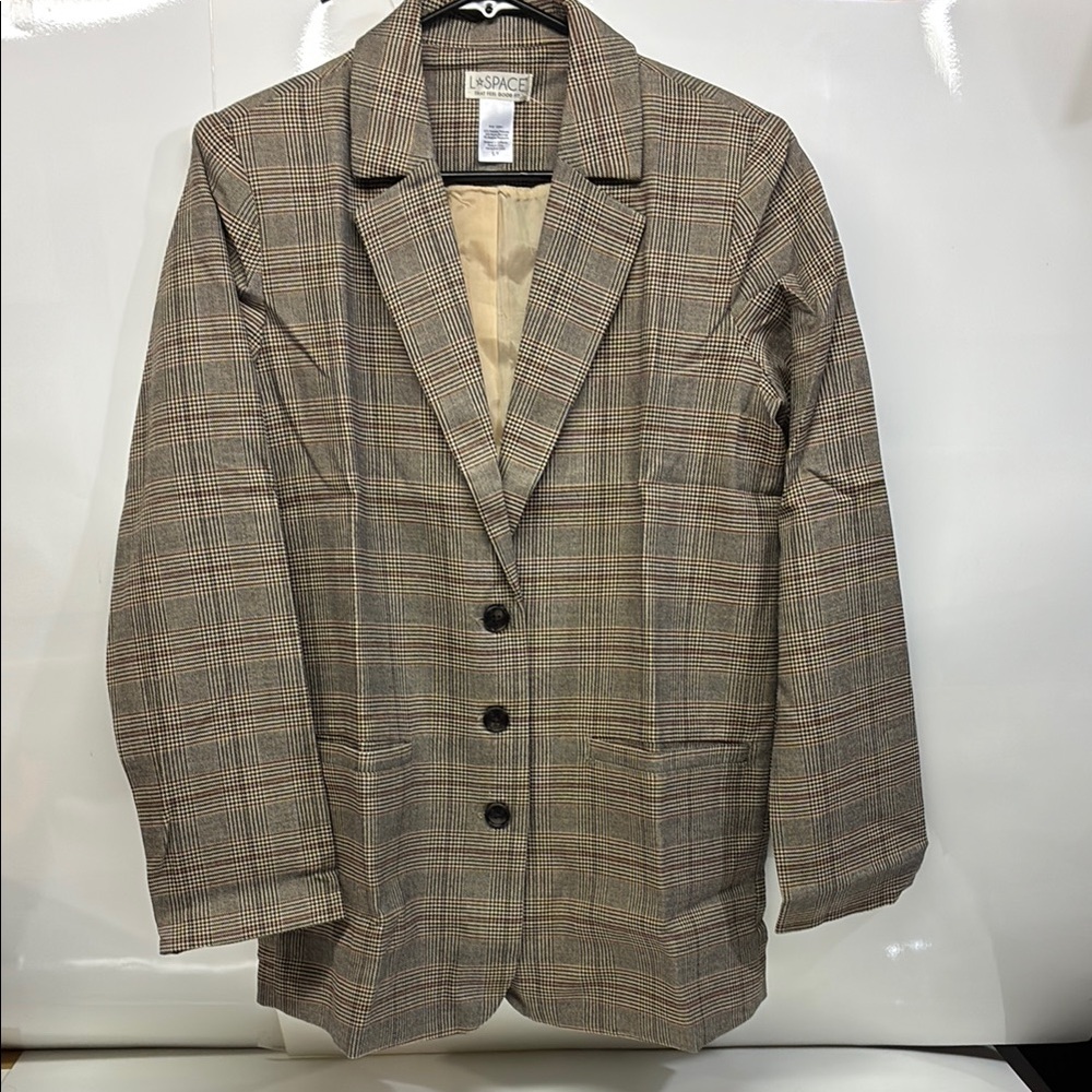 L*Space Nadia Blazer in Brown and Black